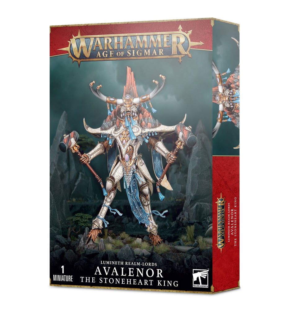 Warhammer: Lumineth Realm-lords - Avalenor, the Stoneheart King/Alarith Spirit of the Mountain (ONLINE ORDER ONLY)