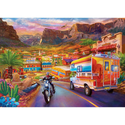 Roadsides of the Southwest - Into the Valley 500 Piece Jigsaw Puzzle (ONLINE ORDER ONLY)