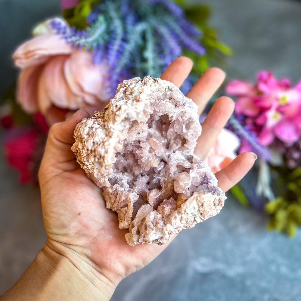 Large Raw Pink Amethyst Geodes from El Choique Mine Argentina (ONLINE ORDER ONLY)