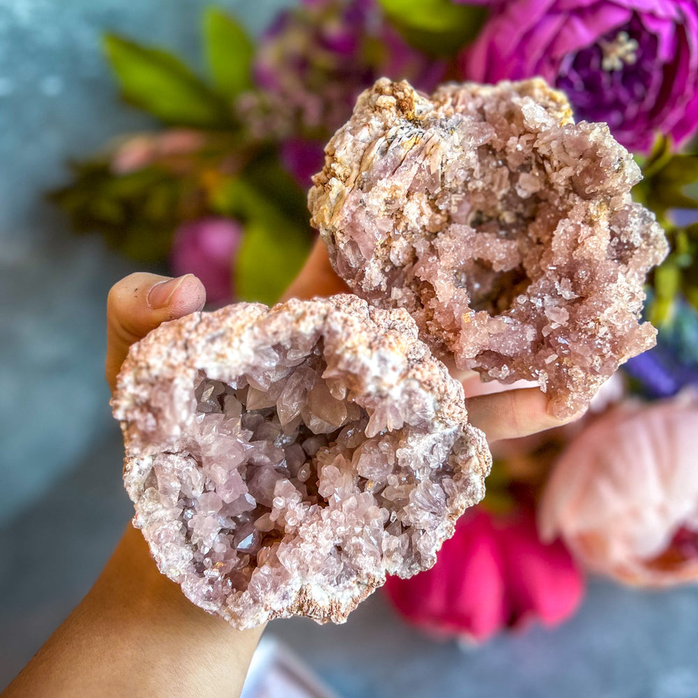 Large Raw Pink Amethyst Geodes from El Choique Mine Argentina (ONLINE ORDER ONLY)