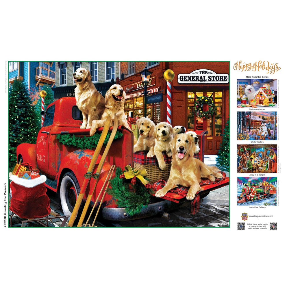 Happy Holidays - Guarding the Presents 300 Piece EZ Grip Jigsaw Puzzle (ONLINE ORDER ONLY)