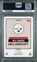 Graded 2025 Panini Instant Will Howard #NFLDN38 NFL Draft Night Rookie RC Football Card PSA 9 Mint (ONLINE ORDER ONLY)
