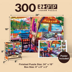 Campside - Glamping Style 300 Piece EZ Grip Jigsaw Puzzle