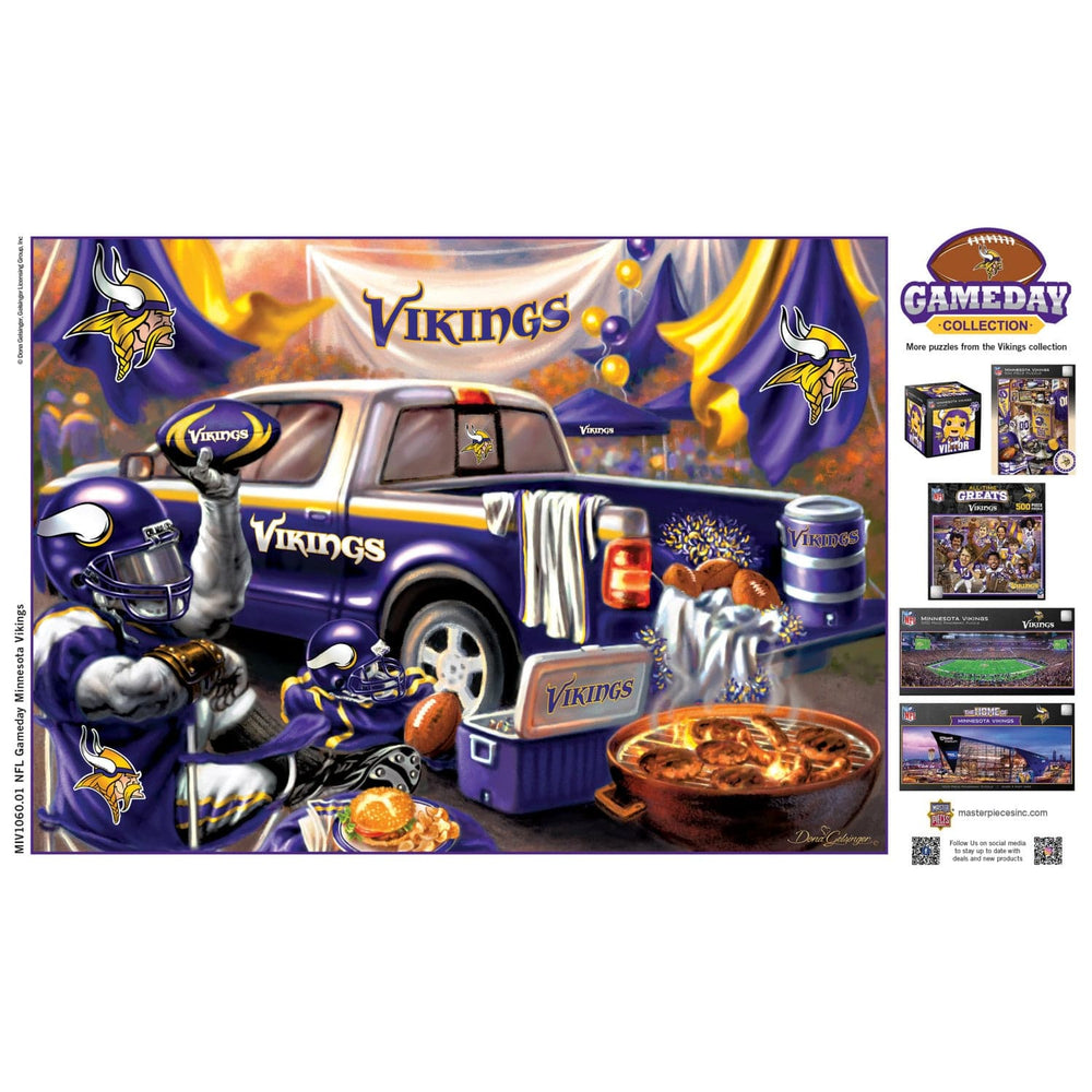 Minnesota Vikings - Gameday 1000 Piece Jigsaw Puzzle (ONLINE ORDER ONLY)