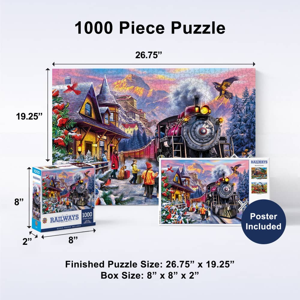 Railways - Alpine Journey 1000 Piece Jigsaw Puzzle