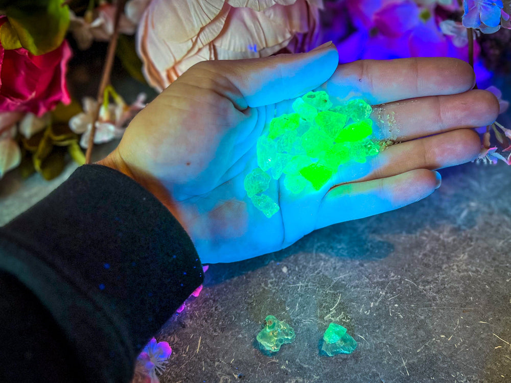 Hyalite Opal, also known as Kryptonite, Water Opal, Water Stone, Fluorescent Minerals (ONLINE ORDER ONLY)