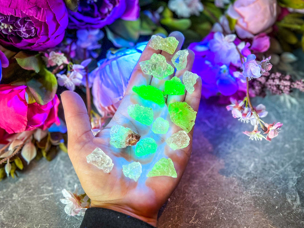 Hyalite Opal, also known as Kryptonite, Water Opal, Water Stone, Fluorescent Minerals (ONLINE ORDER ONLY)