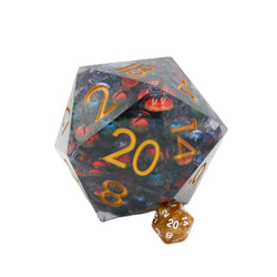Hydra's Eyes | Table Smasher D20 Moving Eye DnD Dice | Acrylic RPG Gaming Dice (ONLINE ORDER ONLY)