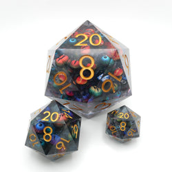 Hydra's Eyes | Table Smasher D20 Moving Eye DnD Dice | Acrylic RPG Gaming Dice (ONLINE ORDER ONLY)