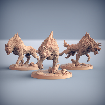 3D Printed Artisan Guild Hyenafiend Riders Bonegnasher Gnolls 28mm 32mm (Online Only)