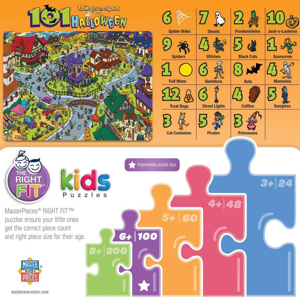 101 Things to Spot on Halloween - 101 Piece Jigsaw Puzzle (ONLINE ORDER ONLY)