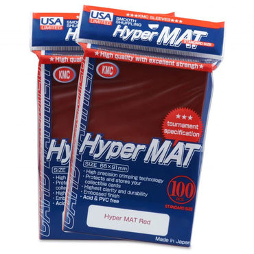 KMC Sleeves Hyper Mat Red