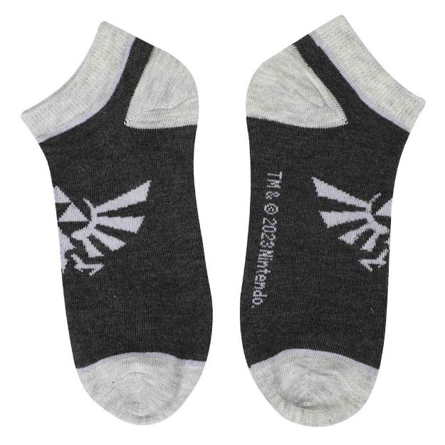 Hyrule Crest (The Legend of Zelda) Ladies Ankle Socks 5 Pair Set (Online Order Only)