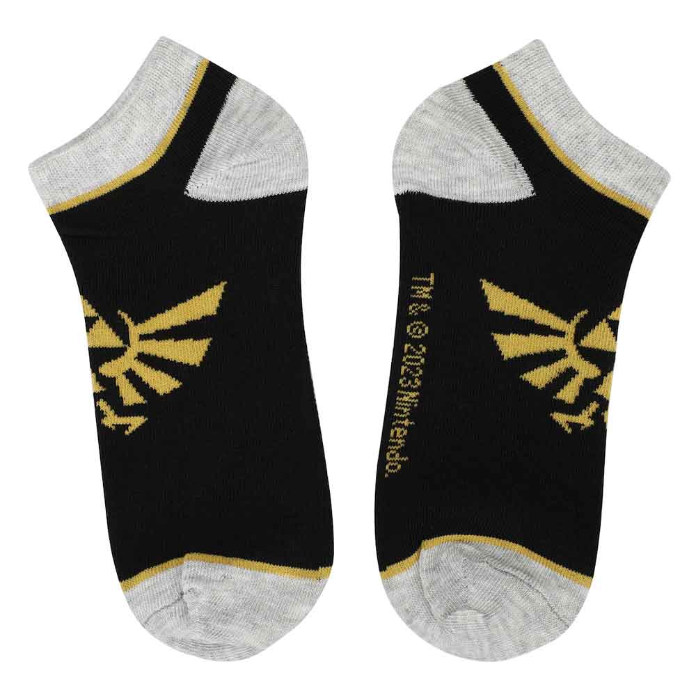 Hyrule Crest (The Legend of Zelda) Ladies Ankle Socks 5 Pair Set (Online Order Only)