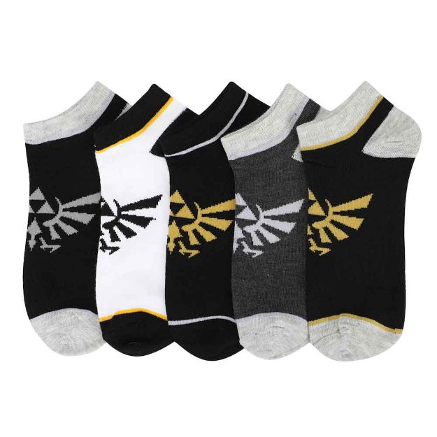 Hyrule Crest (The Legend of Zelda) Ladies Ankle Socks 5 Pair Set (Online Order Only)