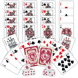 Oklahoma Sooners - 2-Pack Playing Cards & Dice Set (ONLINE ORDER ONLY)