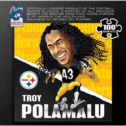 Pittsburgh Steelers All-Time Greats - Troy Polamalu 100 Piece Jigsaw Puzzle (ONLINE ORDER ONLY)