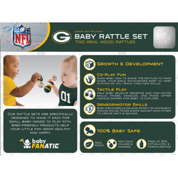 Green Bay Packers - Baby Rattles 2-Pack (ONLINE ORDER ONLY)