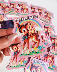 I Hate It Here Sticker