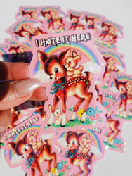 I Hate It Here Sticker