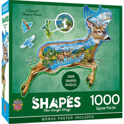 Shapes - The Swift Stag 1000 Piece Shaped Jigsaw Puzzle (ONLINE ORDER ONLY)