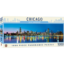 Chicago, Illinois 1000 Piece Panoramic Jigsaw Puzzle (ONLINE ORDER ONLY)