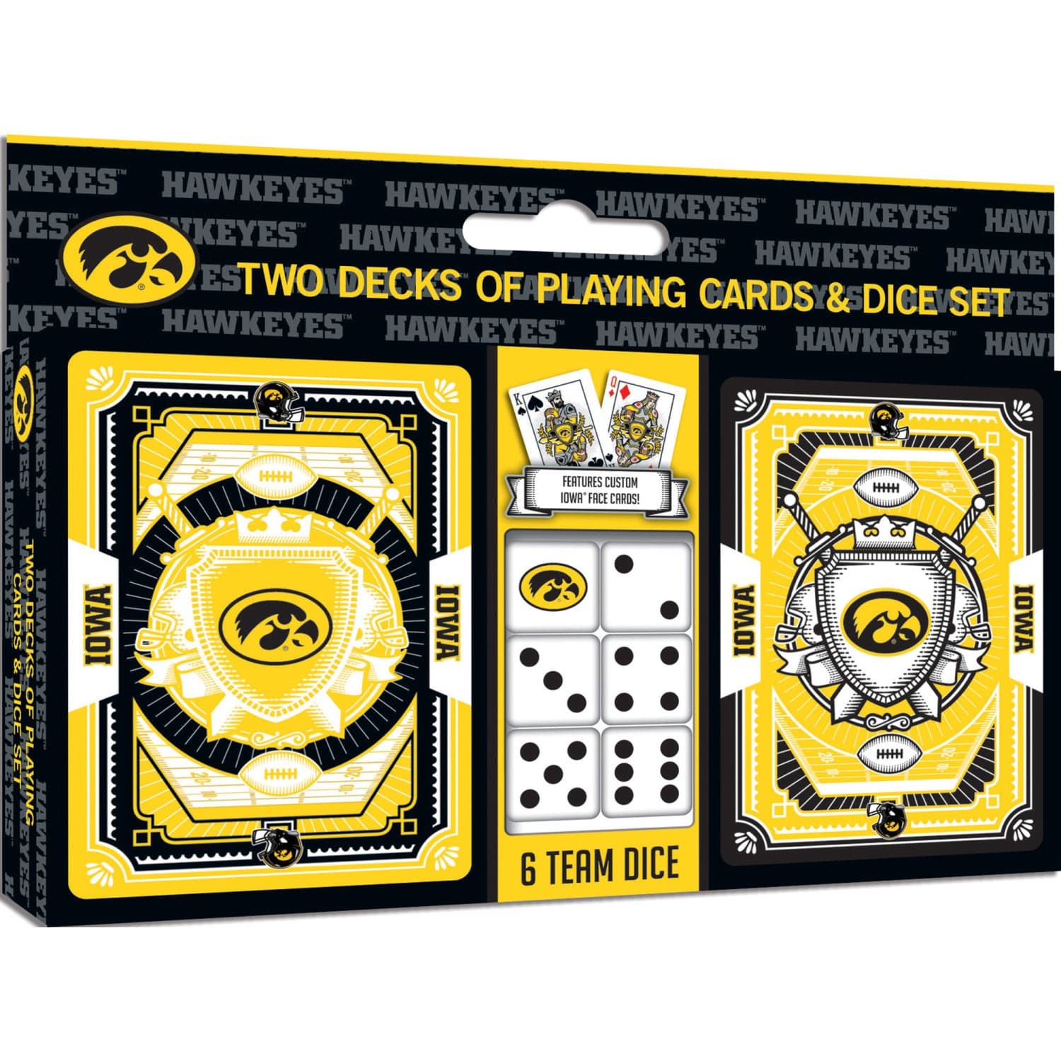 Iowa Hawkeyes - 2-Pack Playing Cards & Dice Set (ONLINE ORDER ONLY)