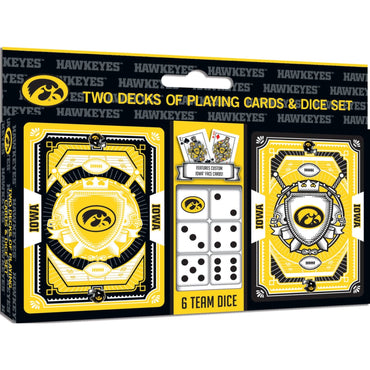 Iowa Hawkeyes - 2-Pack Playing Cards & Dice Set (ONLINE ORDER ONLY)