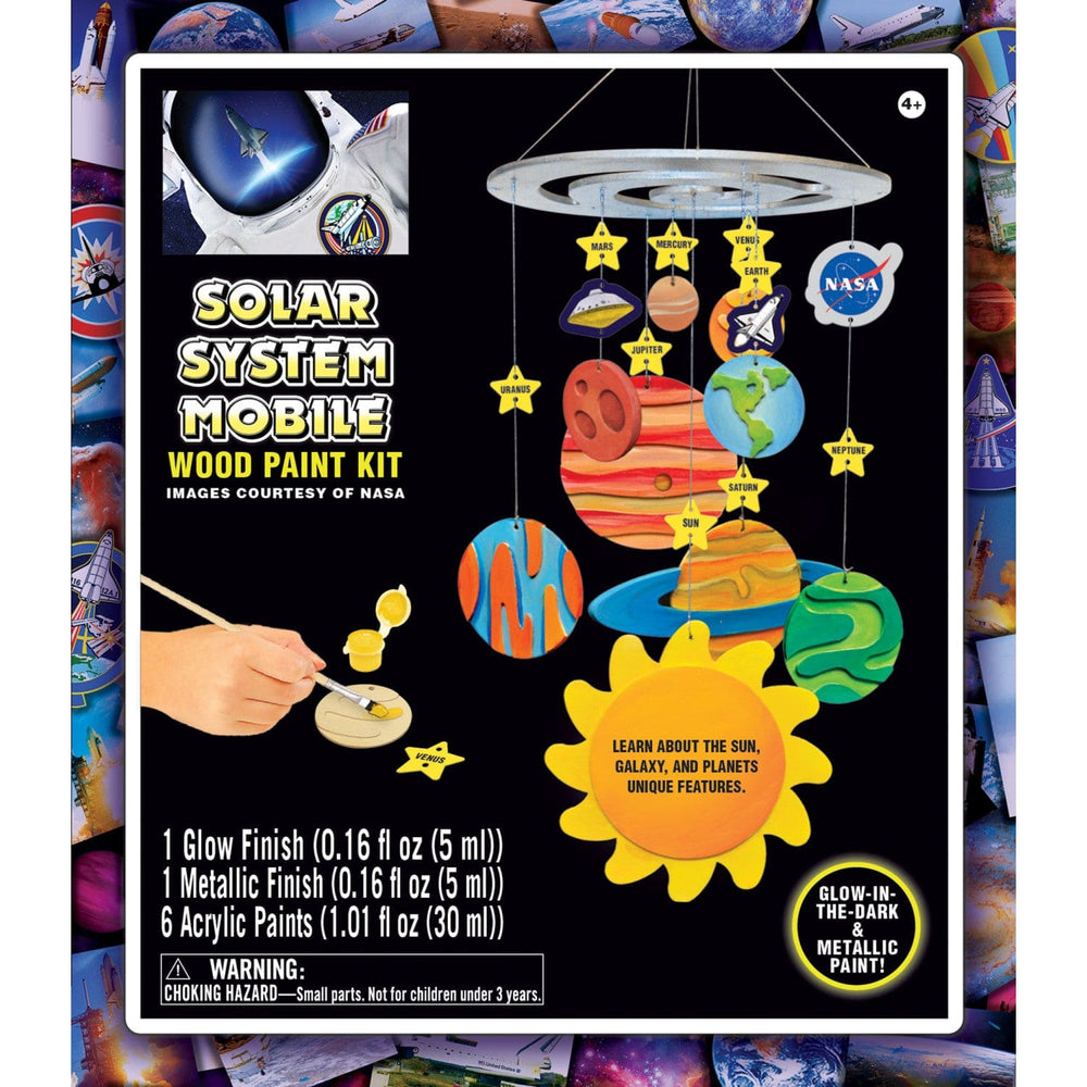 NASA - Solar System Mobile Wood Craft & Paint Kit (ONLINE ORDER ONLY)