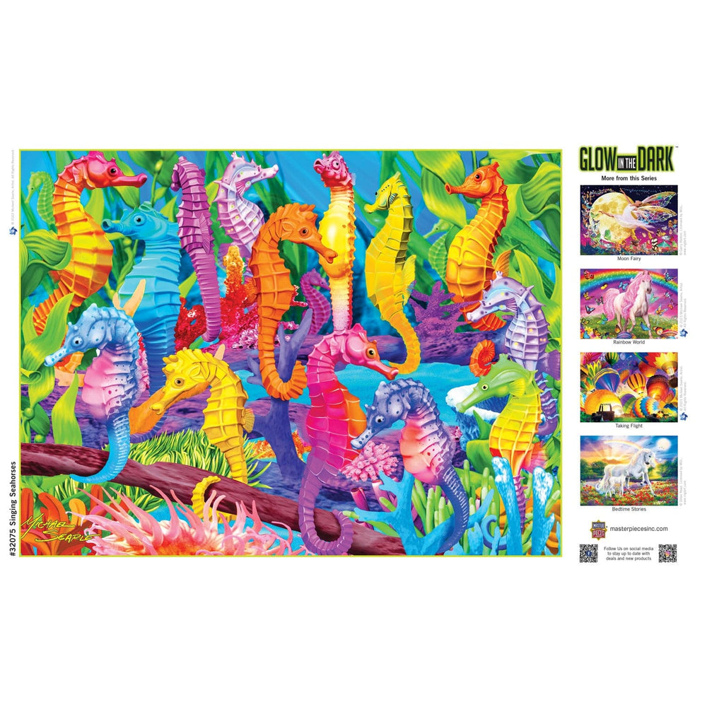 Glow in the Dark - Singing Seahorses 300 Piece EZ Grip Jigsaw Puzzle (ONLINE ORDER ONLY)