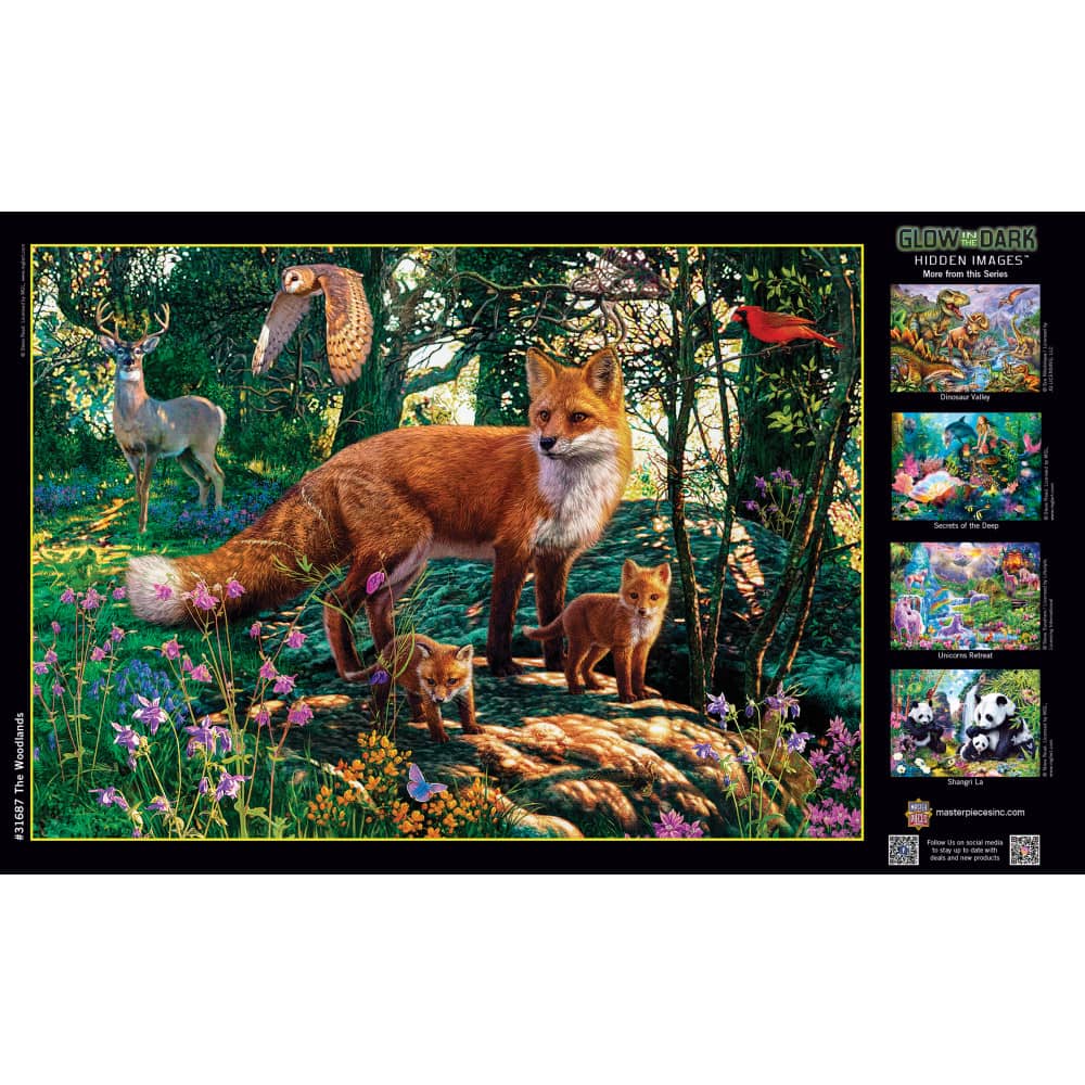 Hidden Images - The Woodlands 500 Piece Jigsaw Puzzle
