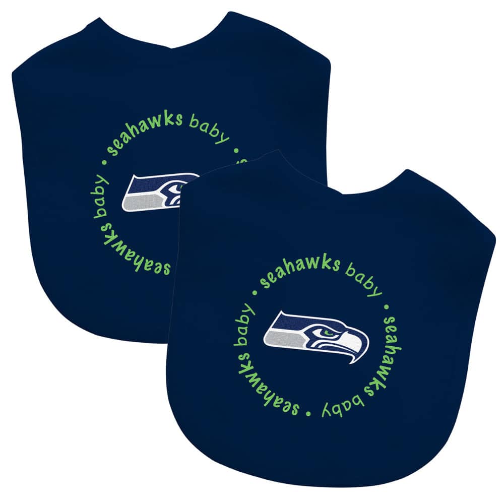 Seattle Seahawks - Baby Bibs 2-Pack (ONLINE ORDER ONLY)