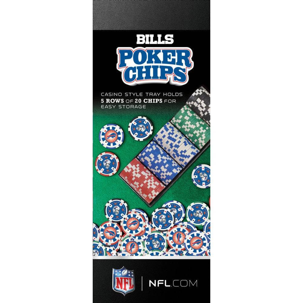 Buffalo Bills 100 Piece Poker Chips (ONLINE ORDER ONLY)