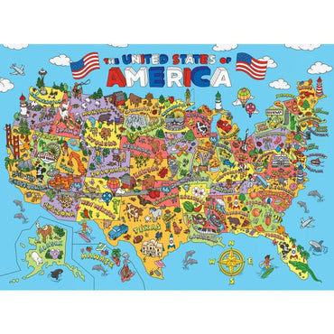 101 Things to Spot in the USA 100 Piece Kids Jigsaw Puzzle (ONLINE ORDER ONLY)