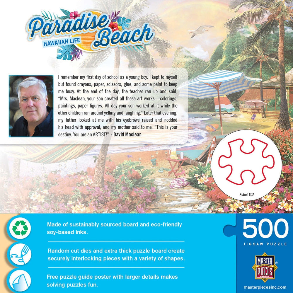 Paradise Beach - Hawaiian Life 500 Piece Jigsaw Puzzle (ONLINE ORDER ONLY)