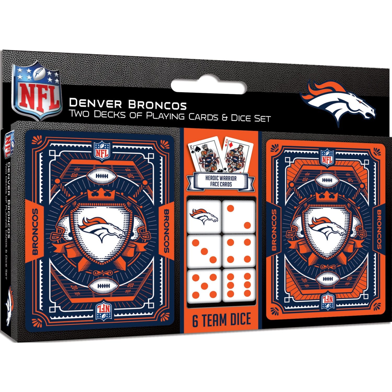 Denver Broncos - 2-Pack Playing Cards & Dice Set (ONLINE ORDER ONLY)