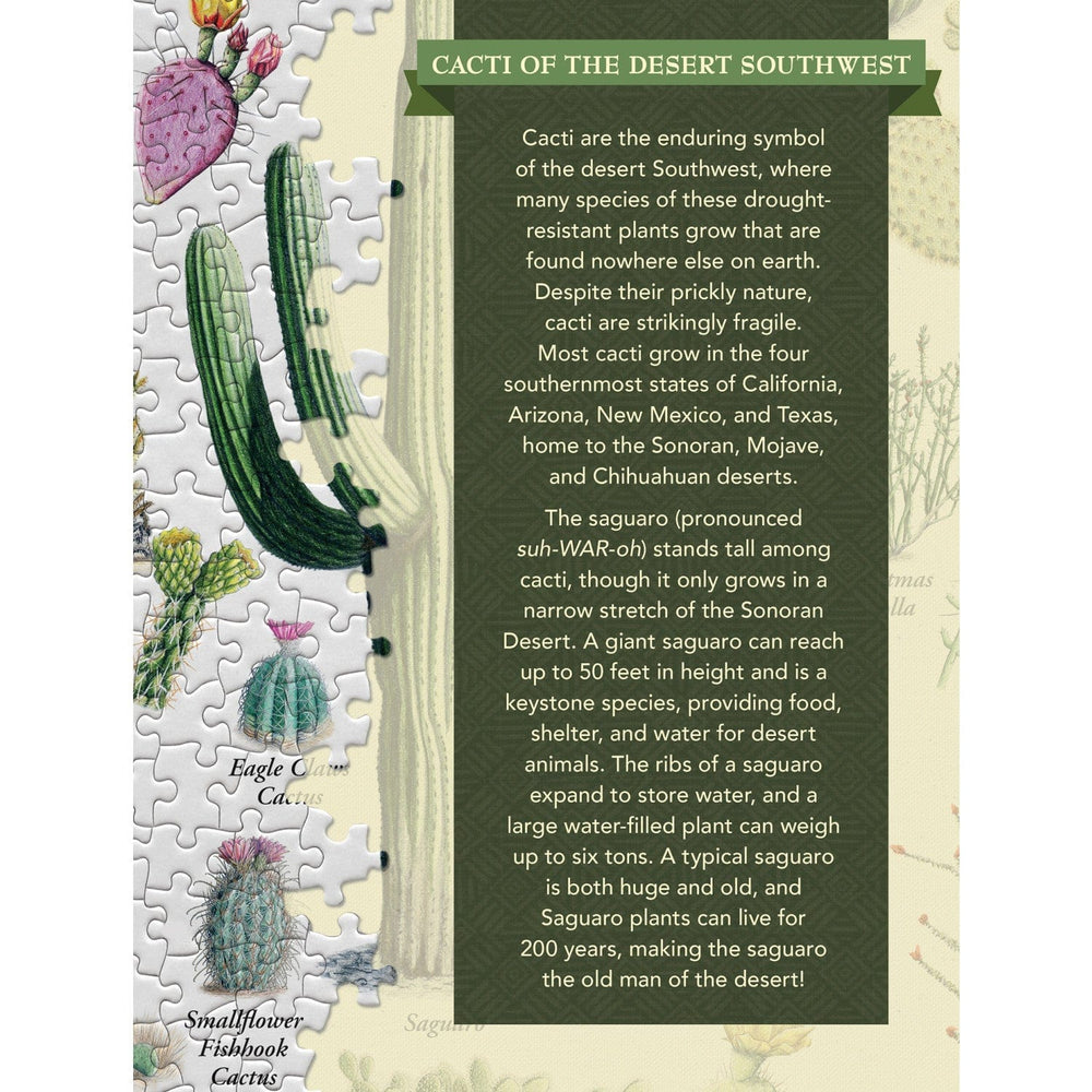 Cacti of the Desert Southwest 1000 Piece Jigsaw Puzzle (ONLINE ORDER ONLY)