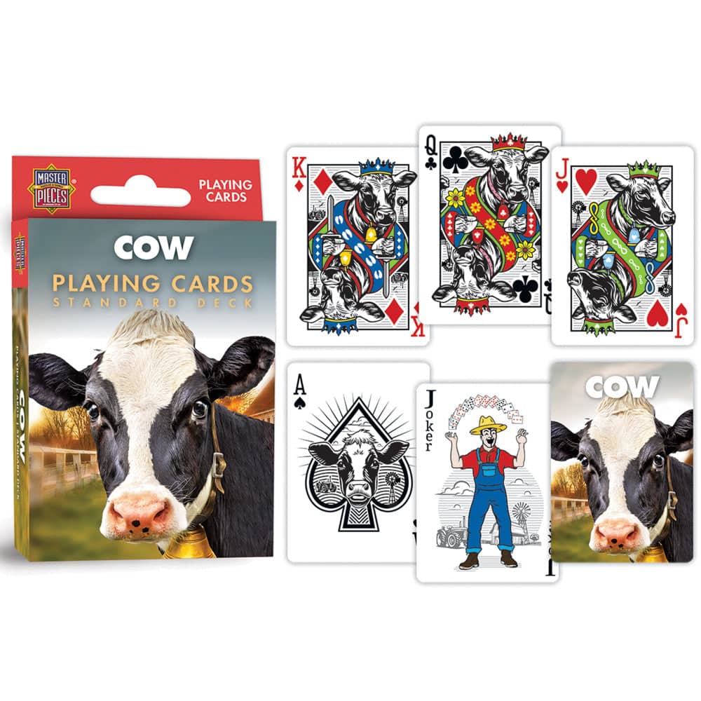 Cow Playing Cards - 54 Card Deck (ONLINE ORDER ONLY)