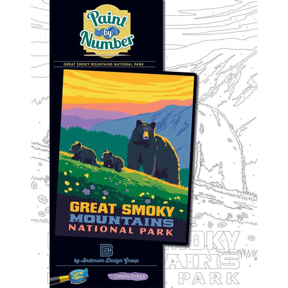 National Parks - Great Smoky Mountains Paint by Number
