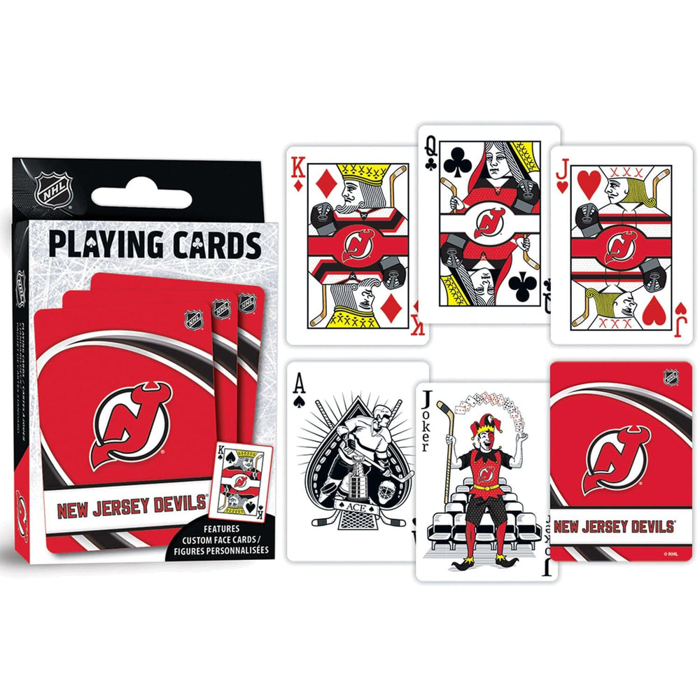 New Jersey Devils Playing Cards - 54 Card Deck (ONLINE ORDER ONLY)