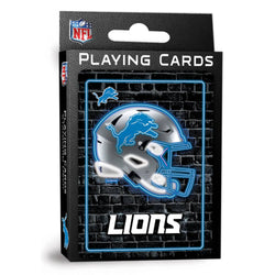 Detroit Lions Neon Playing Cards - 54 Card Deck