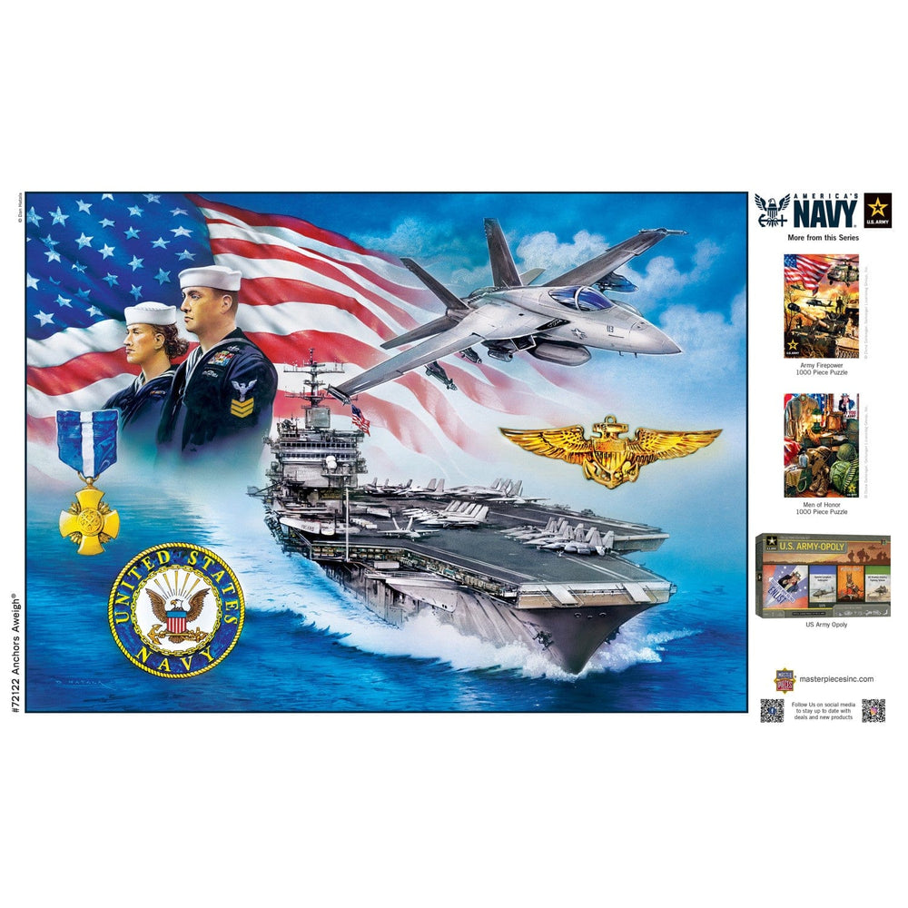 America's Navy - Anchors Away 1000 Piece Jigsaw Puzzle (ONLINE ORDER ONLY)