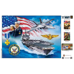 America's Navy - Anchors Away 1000 Piece Jigsaw Puzzle (ONLINE ORDER ONLY)