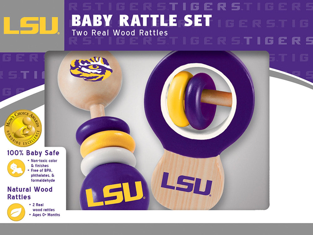 LSU Tigers - Baby Rattles 2-Pack (ONLINE ORDER ONLY)