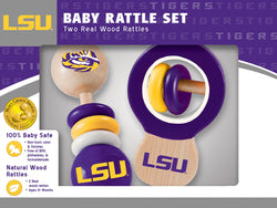 LSU Tigers - Baby Rattles 2-Pack (ONLINE ORDER ONLY)