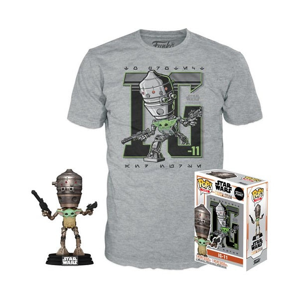 IG-11 w/ The Child w/T-Shirt (XL Sealed, The Mandalorian) 427 - GameStop Exclusive (Online Order Only)