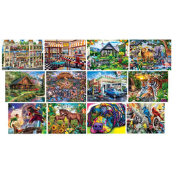 Artist Gallery Jigsaw Puzzle Collection - 12 Pack (ONLINE ORDER ONLY)