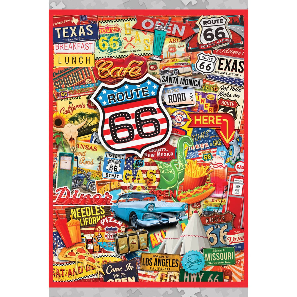 World's Smallest - Route 66 1000 Piece Jigsaw Puzzle (ONLINE ORDER ONLY)