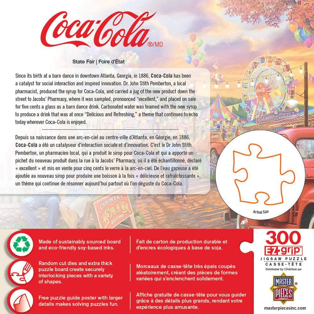 Coca-Cola - State Fair 300 Piece EZ Grip Jigsaw Puzzle