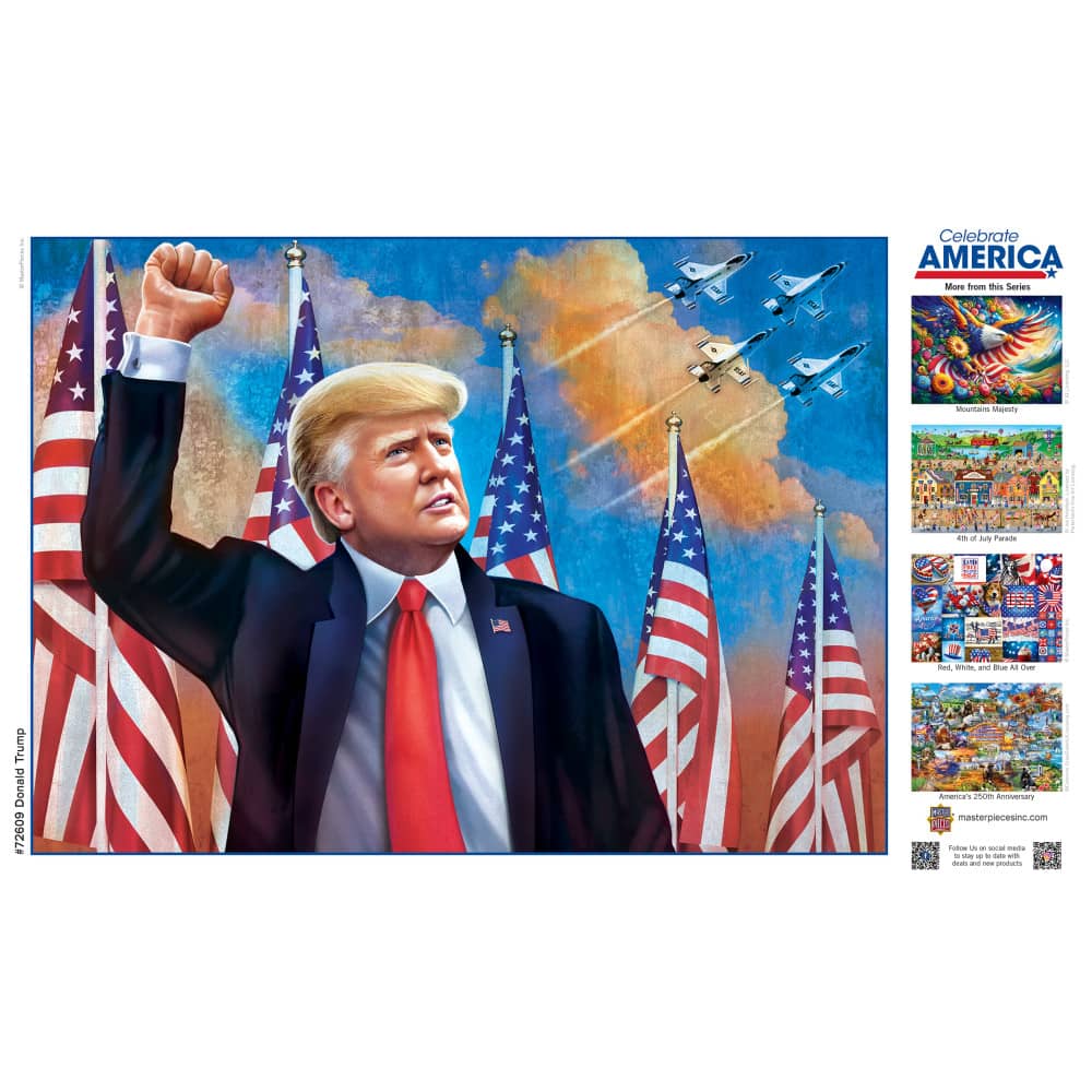 Celebrate America - Donald Trump 1000 Piece Jigsaw Puzzle